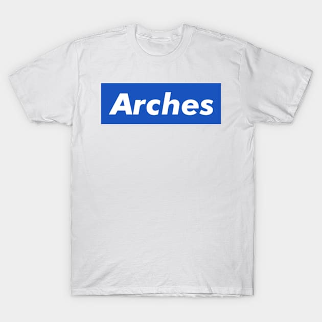 Arches Box Logo T-Shirt by ART BY IIPRATMO